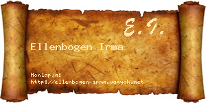 Ellenbogen Irma névjegykártya
